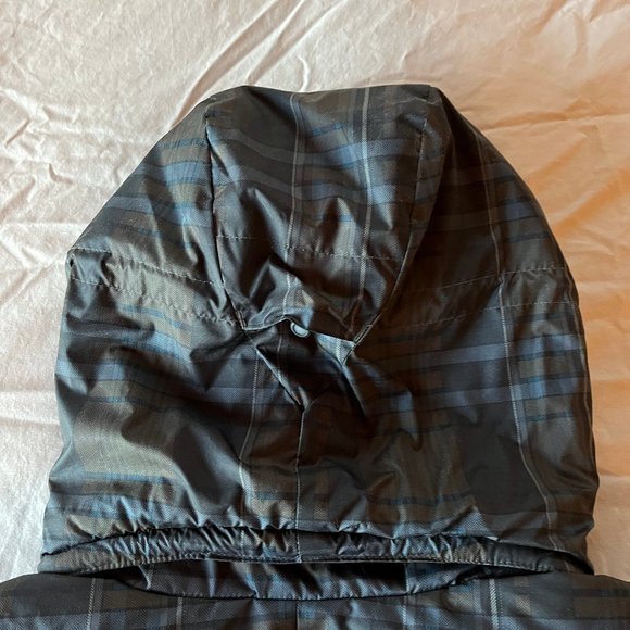 PATAGONIA Size Medium Women's 600 Down With It Full-Zip Tartan Plaid Hooded Vest - Picture 4 of 13